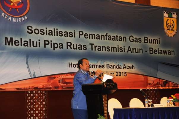 Sosialisasi Pemanfaatan Gas Bumi Melalui Pipa Ruas Transmisi Arun-Belawan